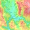 Mapa topográfico Ty Neve Kerlivio, altitud, relieve