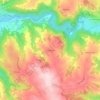 Mapa topográfico Le Bouissou, altitud, relieve