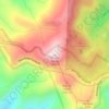 Mapa topográfico Mount Hardy, altitud, relieve