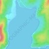 Mapa topográfico Moulting Bay, altitud, relieve