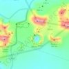 Mapa topográfico Caldera del Corazoncillo, altitud, relieve