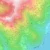 Mapa topográfico Monti di Breglia, altitud, relieve