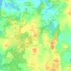 Mapa topográfico Kervéranton, altitud, relieve