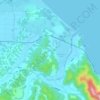 Mapa topográfico Anin-ri, altitud, relieve