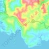 Mapa topográfico Lagundi, altitud, relieve