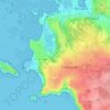 Mapa topográfico Trovern Bihan, altitud, relieve