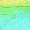 Mapa topográfico Cangkuang Wetan, altitud, relieve