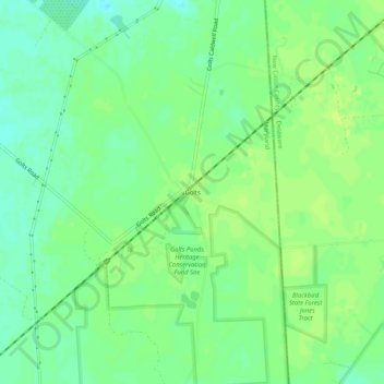 Mapa topográfico Golts, altitud, relieve