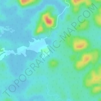 Mapa topográfico Nancibo, altitud, relieve
