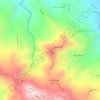 Mapa topográfico Cerro Tablazo, altitud, relieve