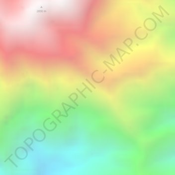 Mapa topográfico Aramsolki, altitud, relieve