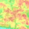 Mapa topográfico Coëtulaire er Hoed, altitud, relieve
