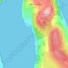 Mapa topográfico Coulport, altitud, relieve