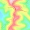 Mapa topográfico Nova Aurora, altitud, relieve