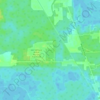 Mapa topográfico Kirewakra, altitud, relieve