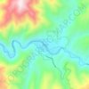 Mapa topográfico Lowman, altitud, relieve