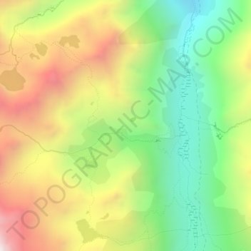 Mapa topográfico Orri de Roumazet, altitud, relieve