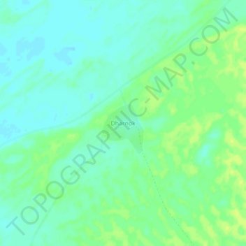 Mapa topográfico Dharnok, altitud, relieve