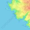 Mapa topográfico Aiguilles Rocheuses de Port-Coton, altitud, relieve