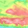 Mapa topográfico Montceau, altitud, relieve