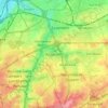 Mapa topográfico Kraainem, altitud, relieve