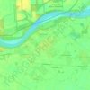 Mapa topográfico Zibello, altitud, relieve