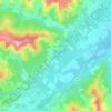 Mapa topográfico Cipoletta, altitud, relieve