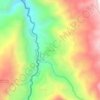 Mapa topográfico Delicias, altitud, relieve