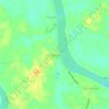 Mapa topográfico Pelayangan, altitud, relieve