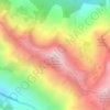 Mapa topográfico Aiguille du Midi des Andrieux, altitud, relieve