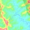 Mapa topográfico Nulla Nulla, altitud, relieve