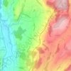 Mapa topográfico Blessens, altitud, relieve