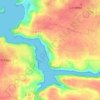 Mapa topográfico Camean Izella, altitud, relieve