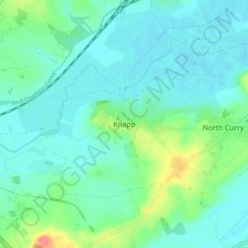 Mapa topográfico Knapp, altitud, relieve