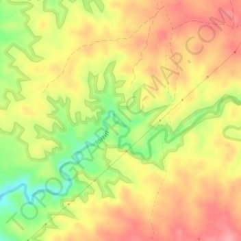 Mapa topográfico Horno Tejero, altitud, relieve