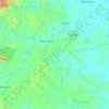 Mapa topográfico Bahar Utara, altitud, relieve