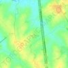 Mapa topográfico Le Rougemont, altitud, relieve