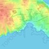 Mapa topográfico Mez Tal-er-Port, altitud, relieve