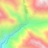 Mapa topográfico Huayllapa, altitud, relieve