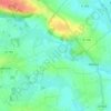Mapa topográfico Cohem, altitud, relieve