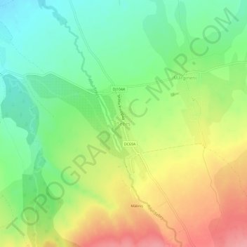 Mapa topográfico Sebeș, altitud, relieve