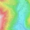 Mapa topográfico Molaretto, altitud, relieve