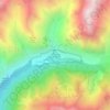 Mapa topográfico Valsenestre en Valjouffrey, altitud, relieve
