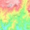 Mapa topográfico Nawangan, altitud, relieve