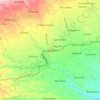 Mapa topográfico Singaparna, altitud, relieve