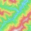 Mapa topográfico Biagioni, altitud, relieve