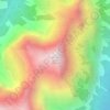 Mapa topográfico Mount Kidd, altitud, relieve