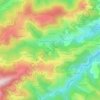 Mapa topográfico Tranchat, altitud, relieve