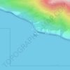 Mapa topográfico Beluga Point, altitud, relieve