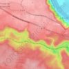 Mapa topográfico Les Roques, altitud, relieve